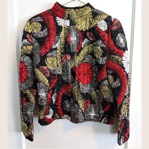 Ruby Rd. floral quilted jacket